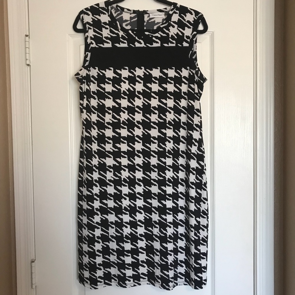 Calvin Klein Houndstooth Dress